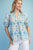 Blusa estampada azul