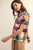 Blusa cuadros con flores