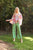 Pantalón recto verde