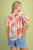 Blusa coral floral