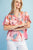 Blusa floral rosa