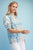Blusa estampada azul