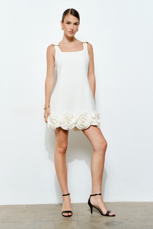 Vestido corto blanco