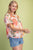 Blusa coral floral