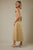 Vestido midi camel