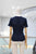 Blusa tejida azul marino