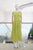 Vestido lino verde lima