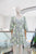 Vestido corto print hojas