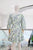 Vestido corto print hojas