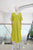 Vestido lino verde lima