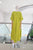Vestido lino verde lima