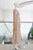 Vestido lino beige
