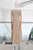 Vestido lino beige