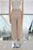 Pantalón lino beige