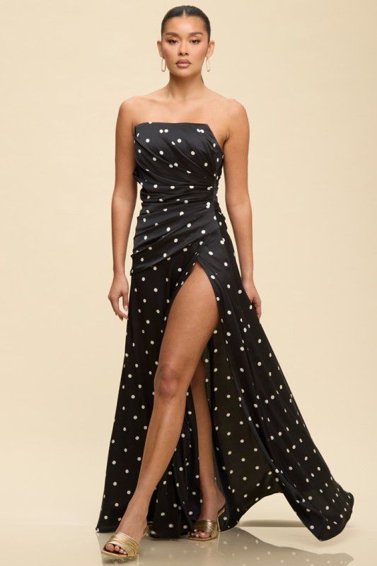 Vestido polka dots B/W