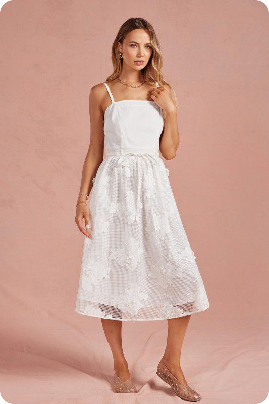 Vestido blanco flores
