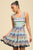 Vestido estampado azul