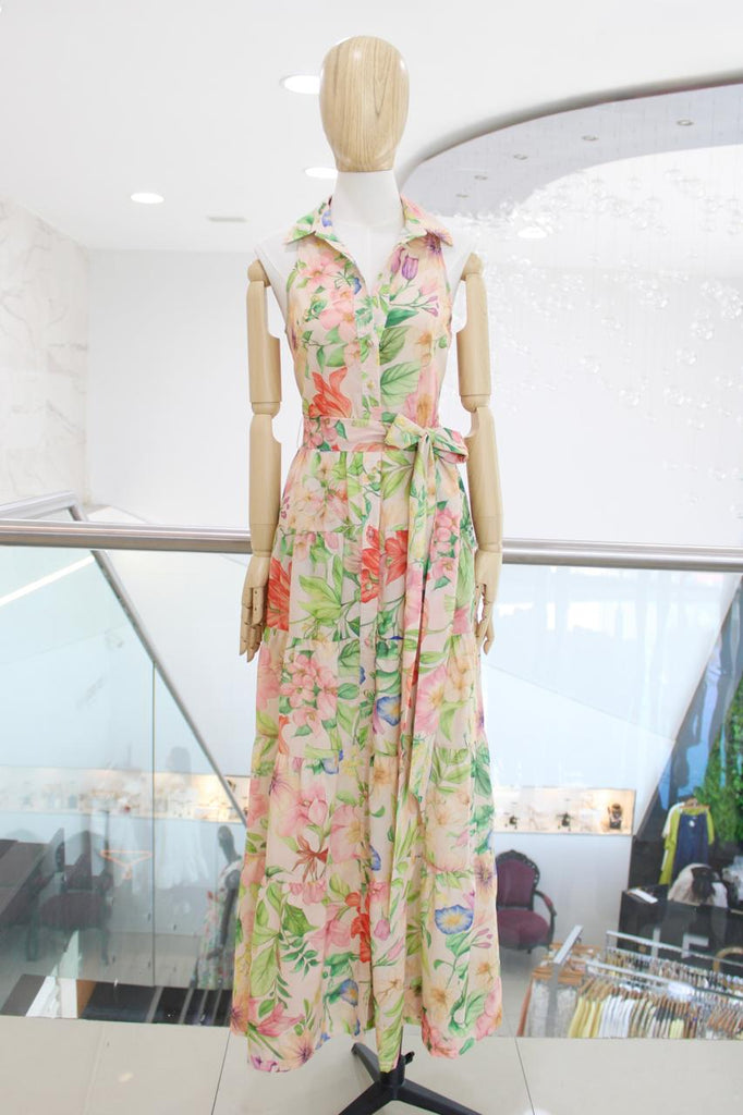 Vestido camisero floral