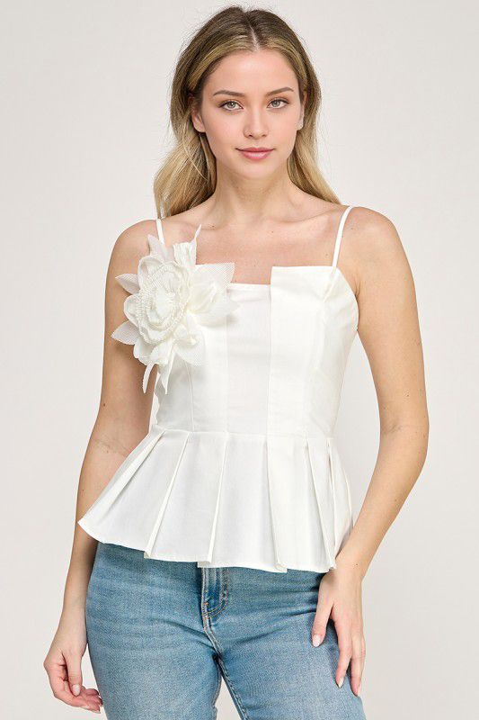 Blusa denim peplum
