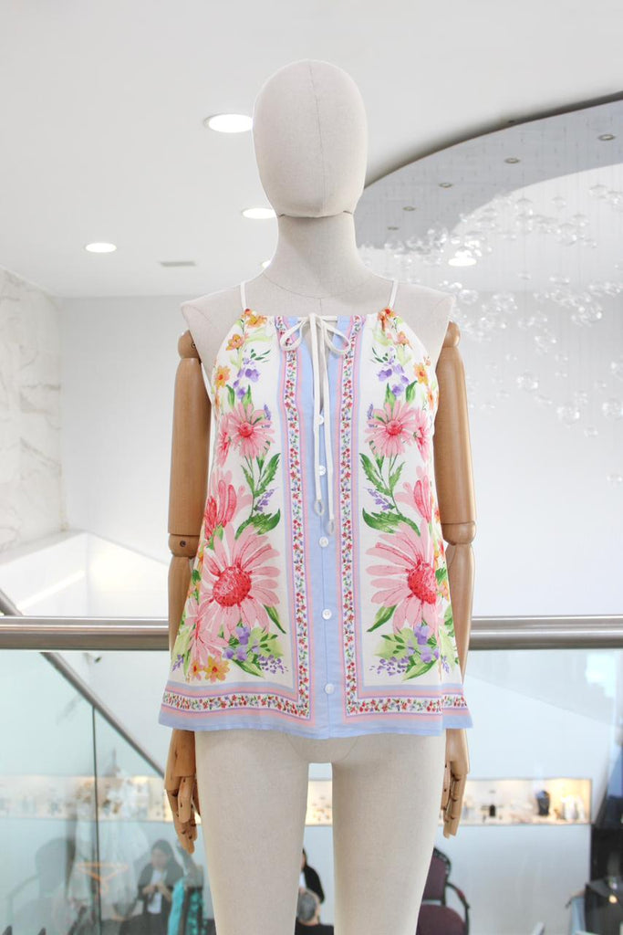 Blusa halter floral