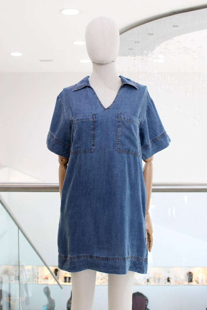 Vestido batita denim
