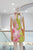 Vestido verde floral