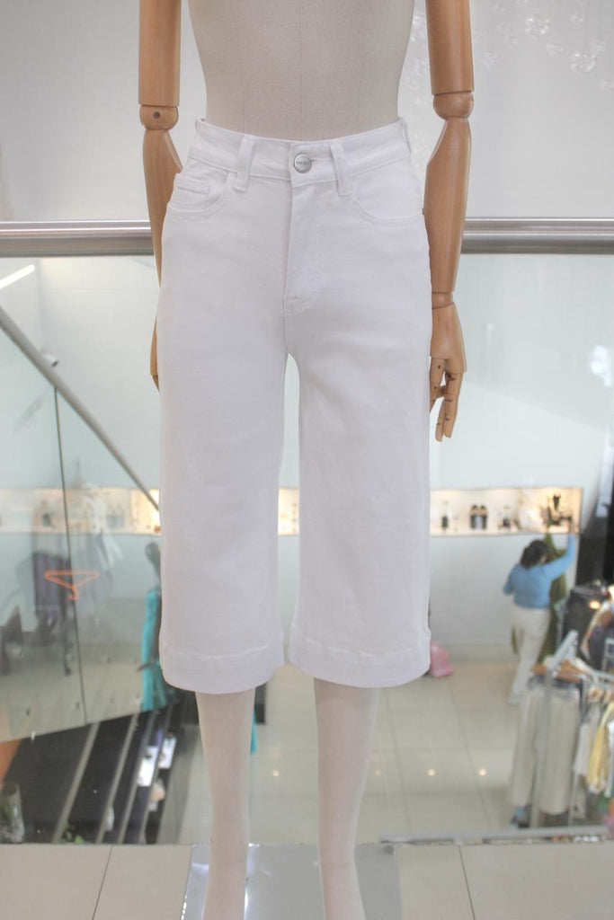 Bermuda denim blanca