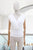 Blusa drapeada blanca