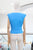 Blusa drapeada azul