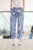 Jeans print floral