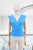 Blusa drapeada azul