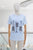 T-shirt azul peces