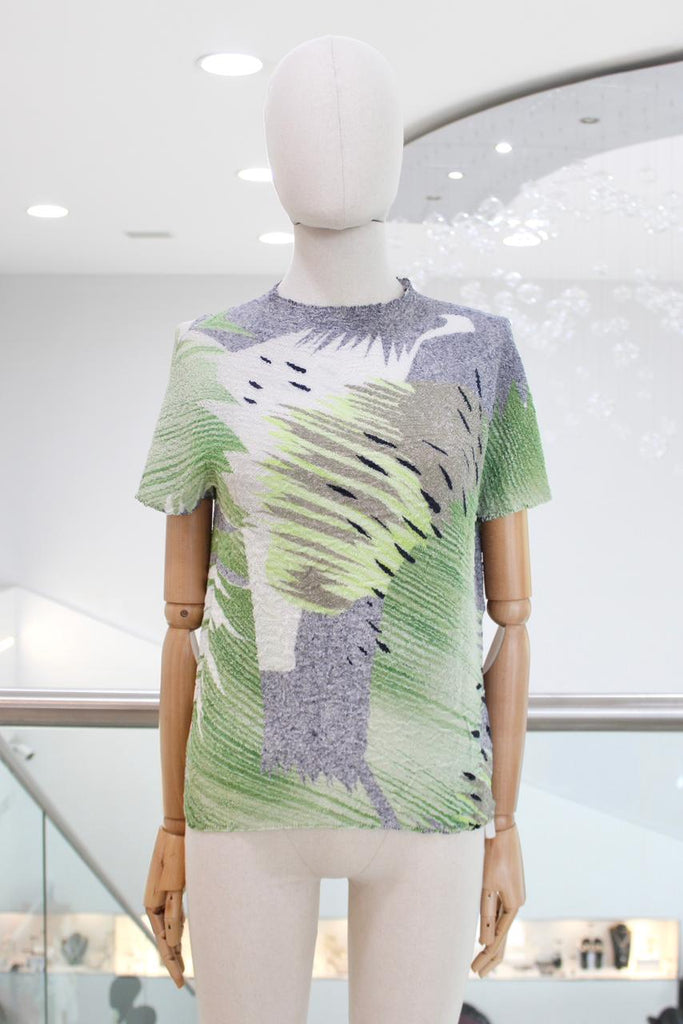 Blusa plisada print multi