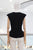 Blusa negra peplum