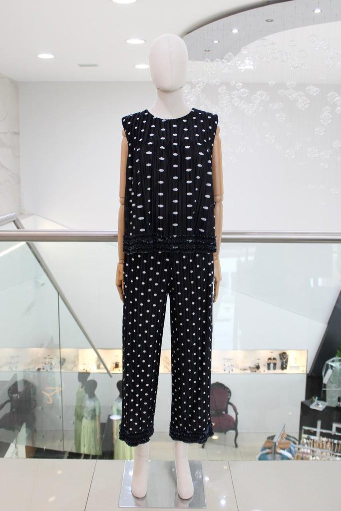 Conjunto plisado polka dots