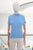 Blusa plisada azul claro