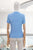 Blusa plisada azul claro