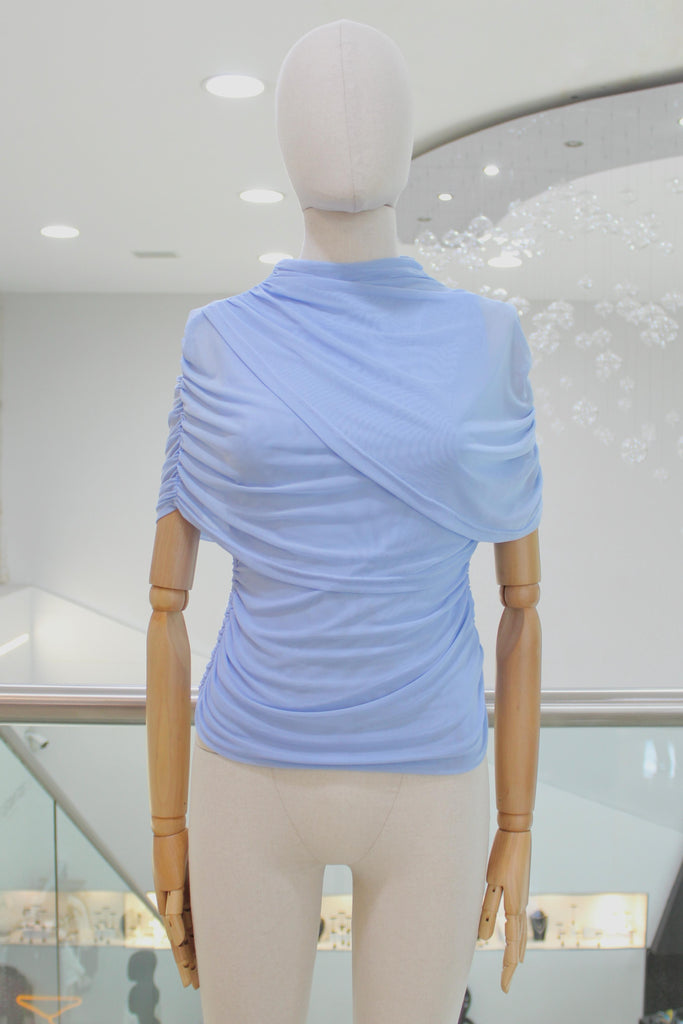 Blusa baby blue mesh