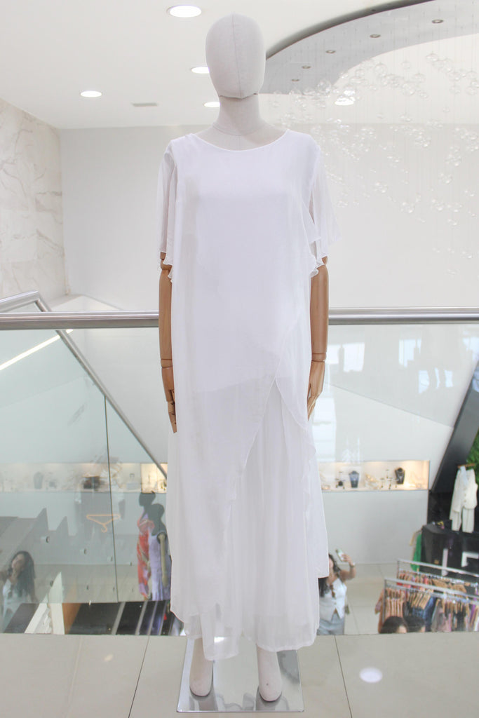 Conjunto seda blanco