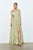Vestido largo verde pistache