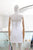 Vestido strapless flores