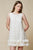 Vestido corto flores beige
