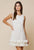 Vestido corto flores beige