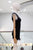 Vestido tejido de punto negro