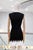 Vestido tejido de punto negro