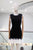 Vestido tejido de punto negro