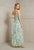 Vestido menta con lila