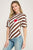 T-shirt café con blanco