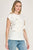 Blusa blanca flores 3D