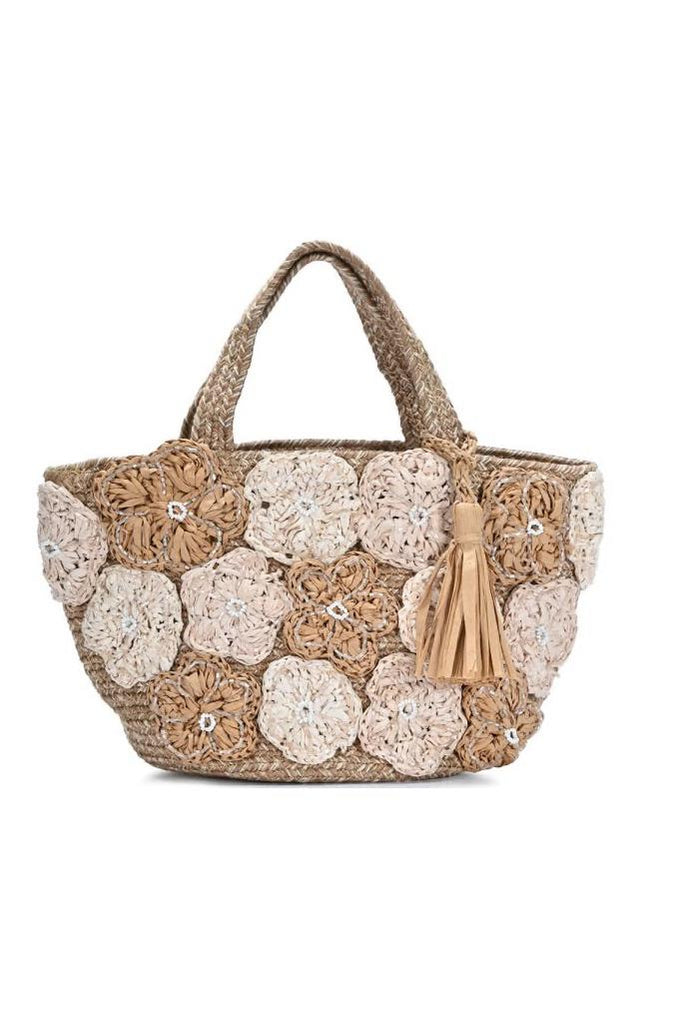 Bolsa yute flores